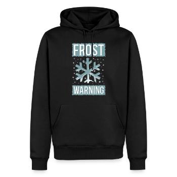 Météorologue Prévisions météorologiques - Sweat à capuche Premium bio Homme - noir - Devant - Nico (187cm)