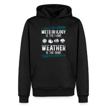 Meteorologist Weather Forecast - Männer Premium Bio Hoodie - Schwarz - Vorne - Nico (187cm)
