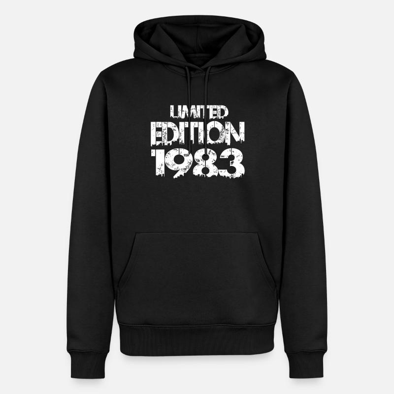 Limited Edition 1983 - Männer Premium Bio Hoodie - Schwarz