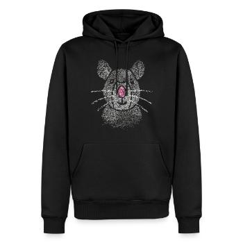Ratte Rattenzüchter Rattenliebhaber Kostümersatz - Männer Premium Bio Hoodie - Schwarz - Vorne - Nico (187cm)