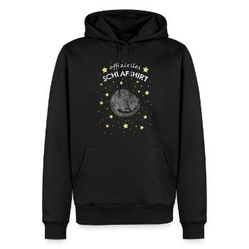 Offizielles Schlafshirt Ratte Ratten Kuschelshirt - Männer Premium Bio Hoodie - Schwarz - Vorne - Nico (187cm)