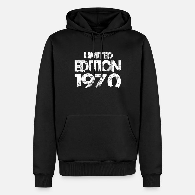 Édition limitée 1970 - Sweat à capuche Premium bio Homme - noir