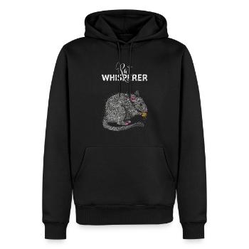 Rat Whisperer Rat Propriétaire Éleveur de rats - Sweat à capuche Premium bio Homme - noir - Devant - Nico (187cm)