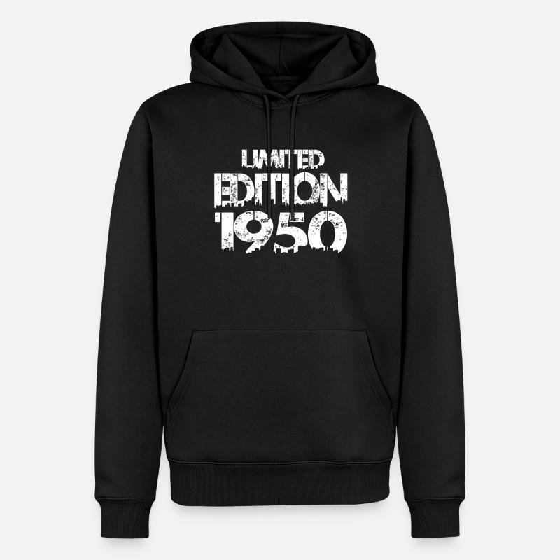 Édition limitée 1950 - Sweat à capuche Premium bio Homme - noir
