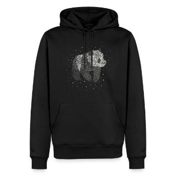 Panda Panda Bear Pandas Panda Bears Zoo Animal Gift - Sweat à capuche Premium bio Homme - noir - Devant - Nico (187cm)