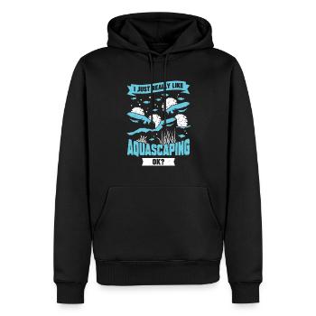 Unterwassergärtner Aquascape Aquascaping Geschenk - Männer Premium Bio Hoodie - Schwarz - Vorne - Nico (187cm)