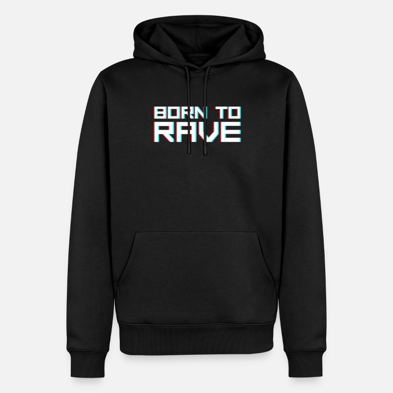 Rave Raver Dicton - Sweat à capuche Premium bio Homme - noir