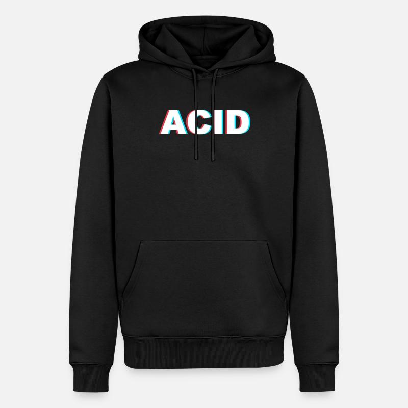 Techno Acide - Sweat à capuche Premium bio Homme - noir