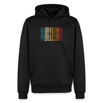 Météorologue Prévisions météorologiques - Sweat à capuche Premium bio Homme - noir - Devant - Nico (187cm)
