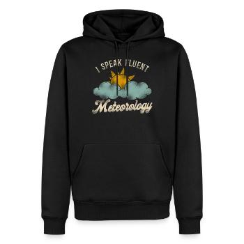 Meteorologist Weather Forecast - Men’s Premium Organic Hoodie - black - Front - Nico (187cm)