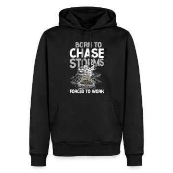 Storm Chaser Hurricane Meteorology - Männer Premium Bio Hoodie - Schwarz - Vorne - Nico (187cm)