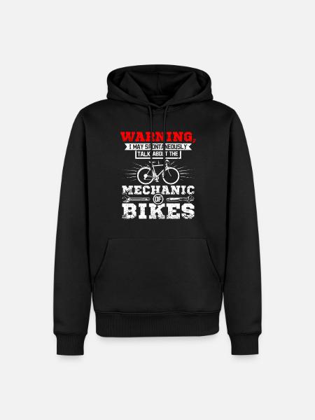 Talk about the mechanic of bikes - Men’s Premium Organic Hoodie - black