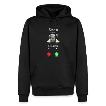 Storm Chaser Hurricane Meteorology - Männer Premium Bio Hoodie - Schwarz - Vorne - Nico (187cm)