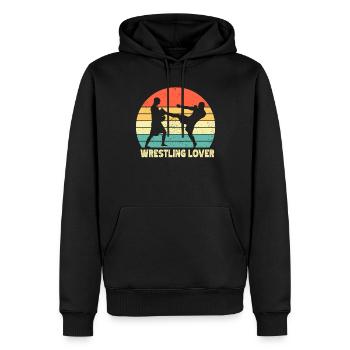 Wrestling Liebhaber Ringer Ringen Ringkampf - Männer Premium Bio Hoodie - Schwarz - Vorne - Nico (187cm)