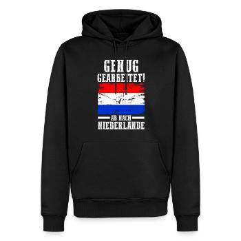 Holland Urlaub Niederländer Niederlande - Männer Premium Bio Hoodie - Schwarz - Vorne - Nico (187cm)
