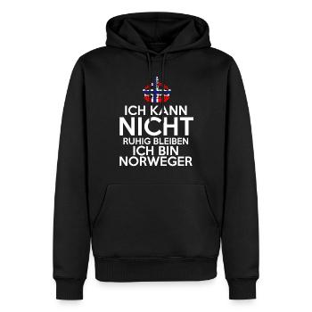Skandinavien Norwegen Norweger Norwegisch - Männer Premium Bio Hoodie - Schwarz - Vorne - Nico (187cm)