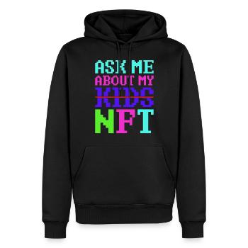 Crypto NFT Fathers Day Funny Kids Gift - Männer Premium Bio Hoodie - Schwarz - Vorne - Nico (187cm)
