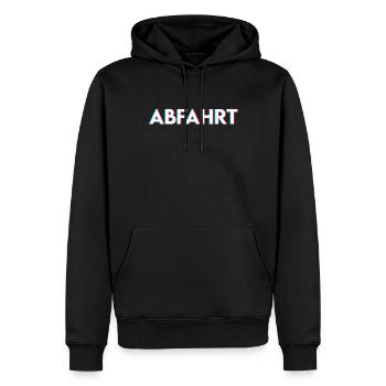 Techno feiern Party - Männer Premium Bio Hoodie - Schwarz - Vorne - Nico (187cm)