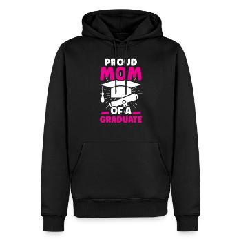 Stolze Mutter Eines Absolventen Abschluss - Männer Premium Bio Hoodie - Schwarz - Vorne - Nico (187cm)