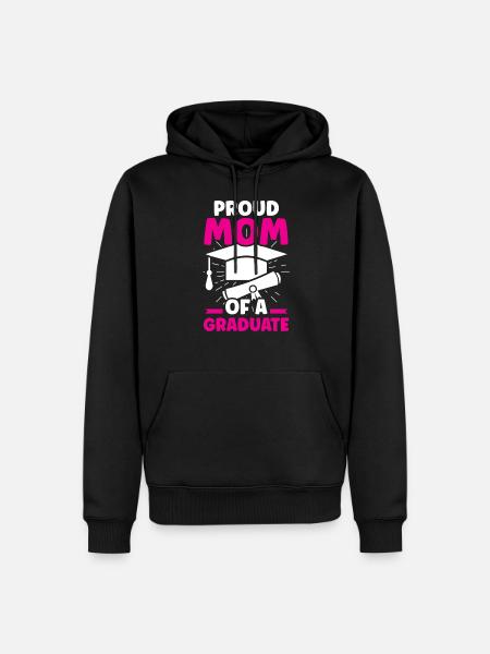 Stolze Mutter Eines Absolventen Abschluss - Männer Premium Bio Hoodie - Schwarz