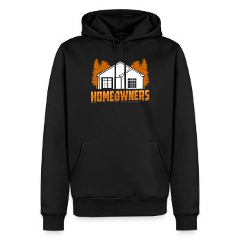 Hauseigentümer Haus Hausbesitzer Hausherr - Männer Premium Bio Hoodie - Schwarz - Vorne - Nico (187cm)