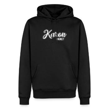 Vintage Thaïlande Asie Coucher de soleil Phuket Karon - Sweat à capuche Premium bio Homme - noir - Devant - Nico (187cm)