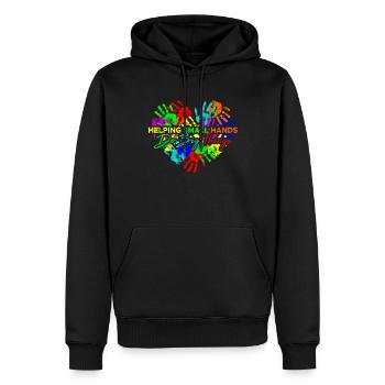 Physiothérapeute Orthophonie et massothérapie Chir - Sweat à capuche Premium bio Homme - noir - Devant - Nico (187cm)