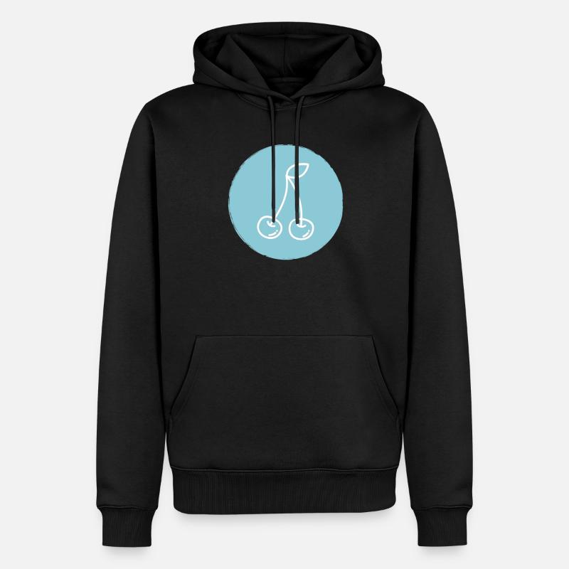Cerise - Sweat à capuche Premium bio Homme - noir