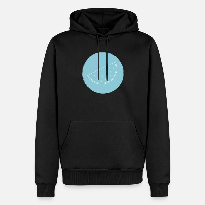 Pastèque - Sweat à capuche Premium bio Homme - noir