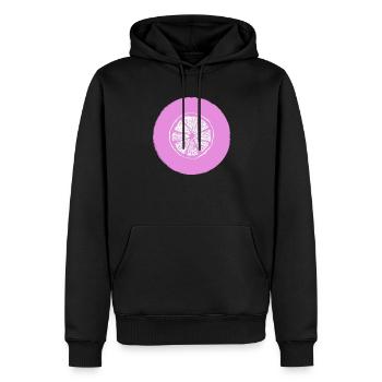 Orange Zitrone - Männer Premium Bio Hoodie - Schwarz - Vorne - Nico (187cm)