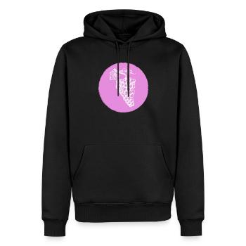 Raisin - Sweat à capuche Premium bio Homme - noir - Devant - Nico (187cm)