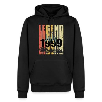 1999 Juli vintage geboren Geschenk - Männer Premium Bio Hoodie - Schwarz - Vorne - Nico (187cm)