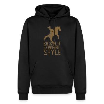Ballet Ballerina Pole Dancer Line Dance Tap Dance - Männer Premium Bio Hoodie - Schwarz - Vorne - Nico (187cm)