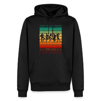 Ballet Ballerina Pole Dancer Line Dance Tap Dance - Männer Premium Bio Hoodie - Schwarz - Vorne - Nico (187cm)