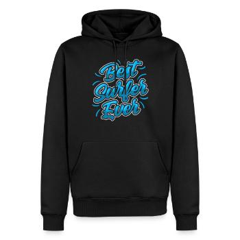 Meilleur surfeur de tous les temps Surfing Surfing - Sweat à capuche Premium bio Homme - noir - Devant - Nico (187cm)