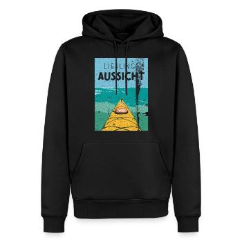 Kajak Kayak Kayakfahrer Ruderer Wassersport - Männer Premium Bio Hoodie - Schwarz - Vorne - Nico (187cm)