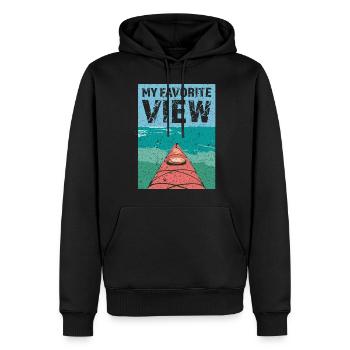 Kajak Kayak Kayakfahrer Rudern Ruderer Geschenk - Männer Premium Bio Hoodie - Schwarz - Vorne - Nico (187cm)