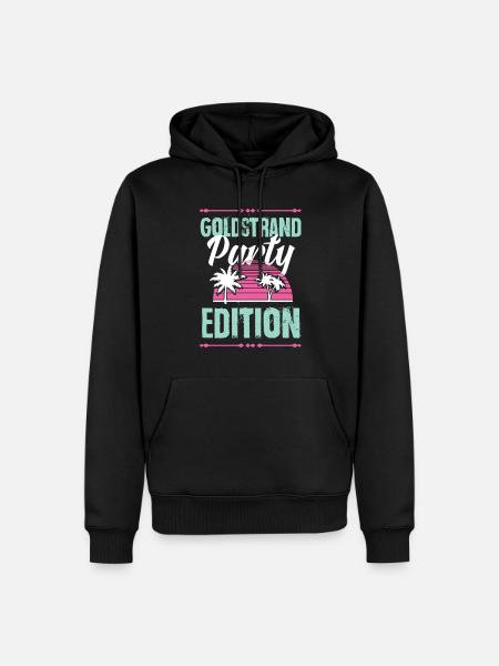 Édition Golden Sands Party - Sweat à capuche Premium bio Homme - noir