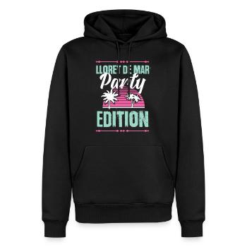 Lloret De Mar Party Edition - Sweat à capuche Premium bio Homme - noir - Devant - Nico (187cm)