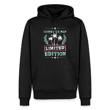 Lloret De Mar Édition Limitée - Sweat à capuche Premium bio Homme - noir - Devant - Nico (187cm)