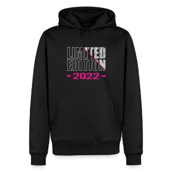Édition limitée 2022 - Sweat à capuche Premium bio Homme - noir - Devant - Nico (187cm)