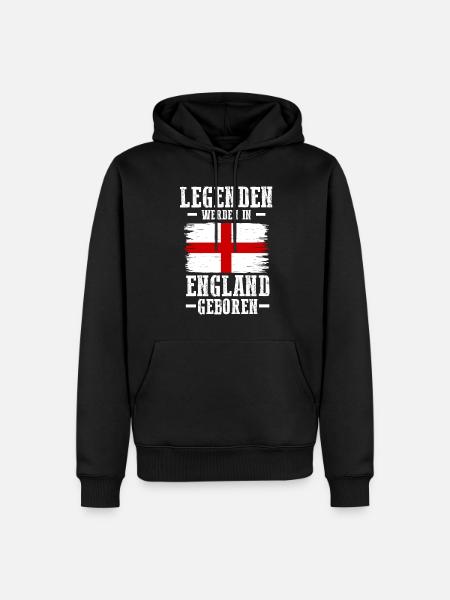 England Engländer Englisches - Männer Premium Bio Hoodie - Schwarz