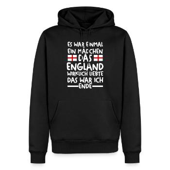 England Engländer Englisches - Männer Premium Bio Hoodie - Schwarz - Vorne - Nico (187cm)
