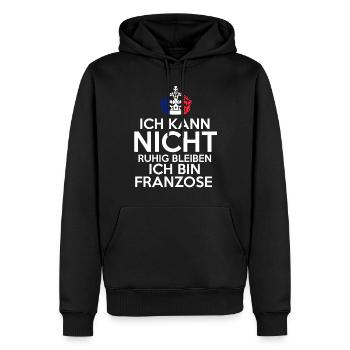 Frankreich Franzose Französisches - Männer Premium Bio Hoodie - Schwarz - Vorne - Nico (187cm)