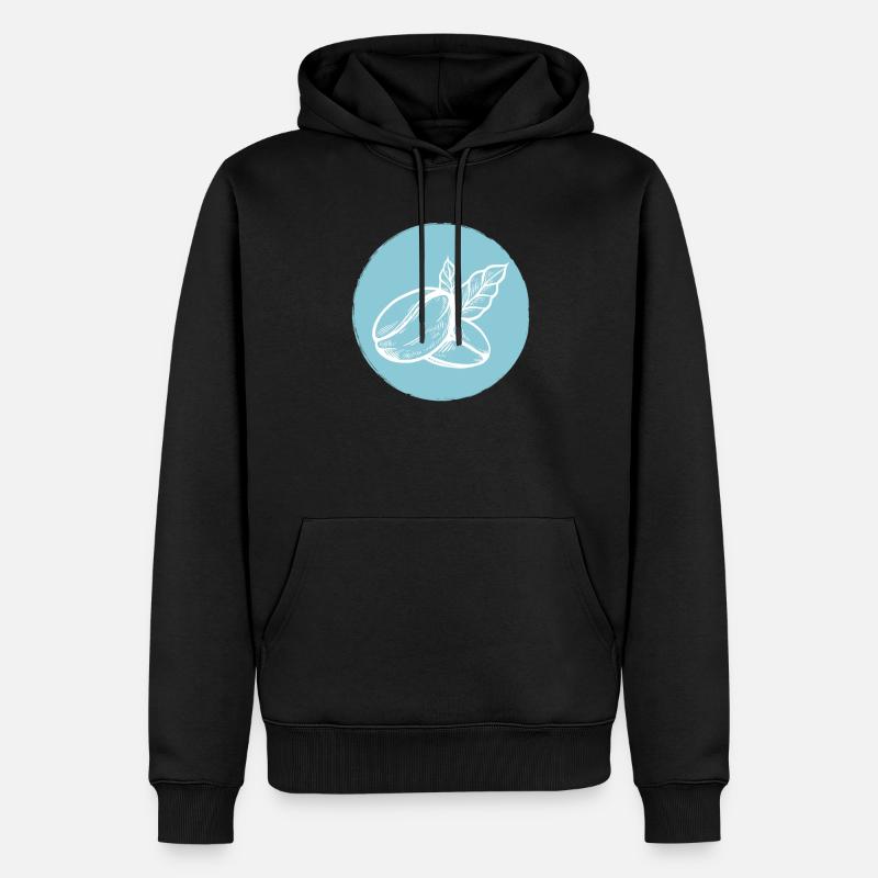 Café Grain de café - Sweat à capuche Premium bio Homme - noir