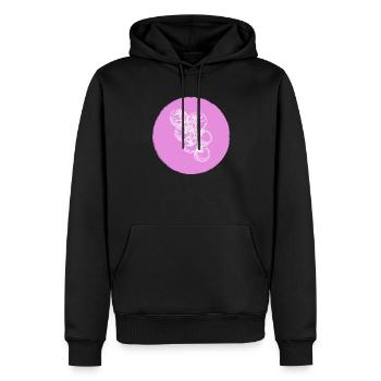 Tomates cocktail - Sweat à capuche Premium bio Homme - noir - Devant - Nico (187cm)