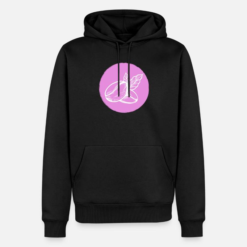 Café Grain de café - Sweat à capuche Premium bio Homme - noir