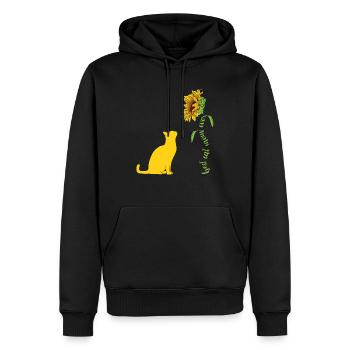 Meilleure maman de chat de tous les temps - Sweat à capuche Premium bio Homme - noir - Devant - Nico (187cm)