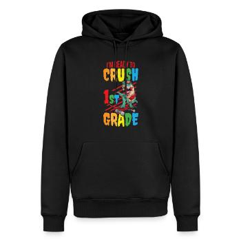 I'm Ready To Crush 1st Grade - Männer Premium Bio Hoodie - Schwarz - Vorne - Nico (187cm)