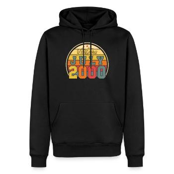 Original Juli 2000 - Männer Premium Bio Hoodie - Schwarz - Vorne - Nico (187cm)